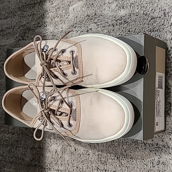 Timberland Amherst Canvas Beige Oxford Women Shoes | Size 6 - Picture 5 of 12